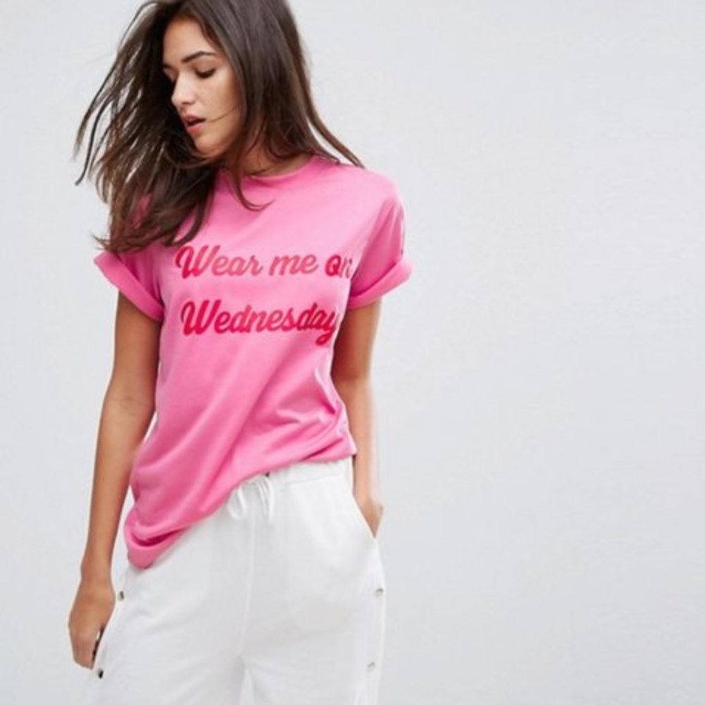 Wear Me on Wednesday Pink Tee